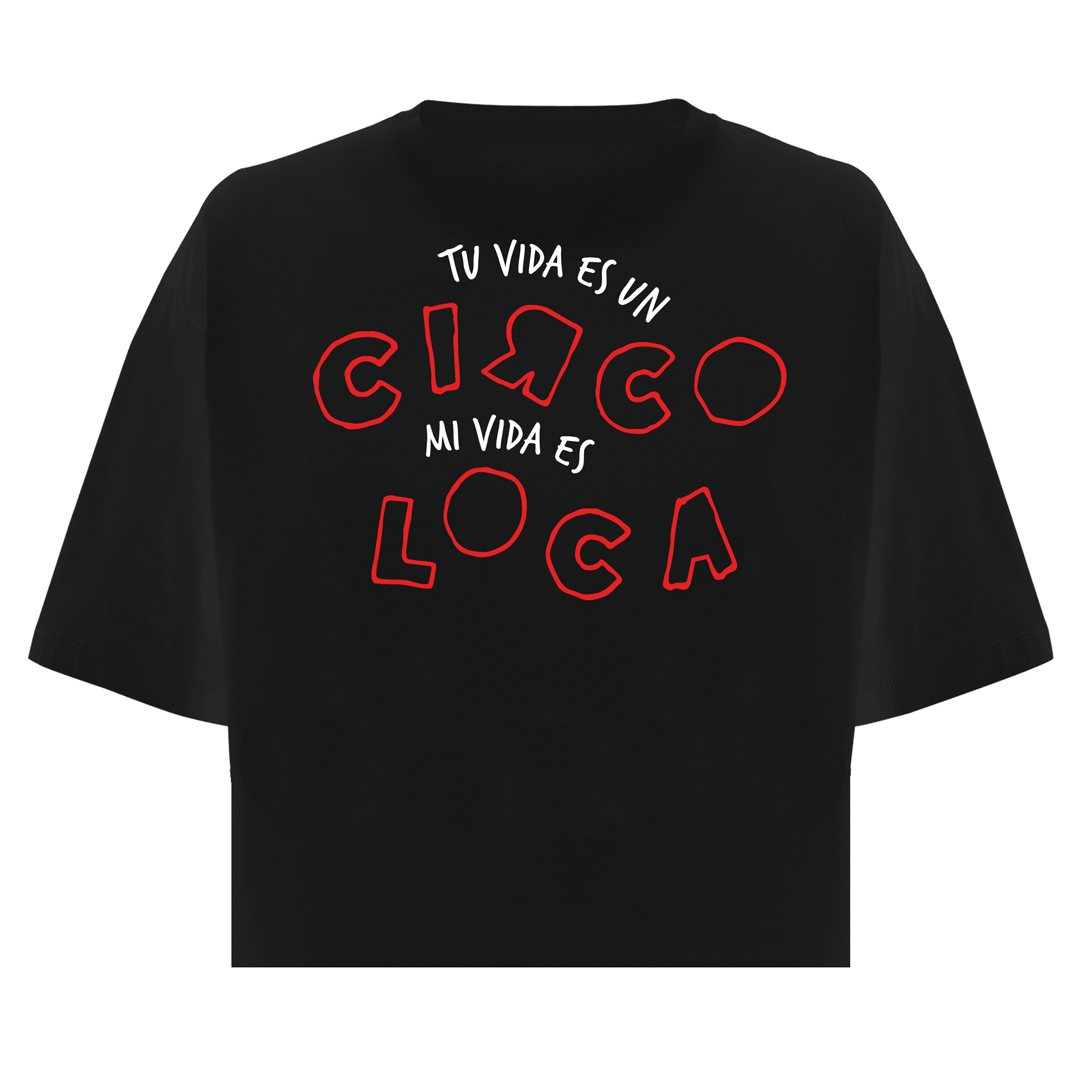 T-Shirt Crop CIRCOLOCA Nera