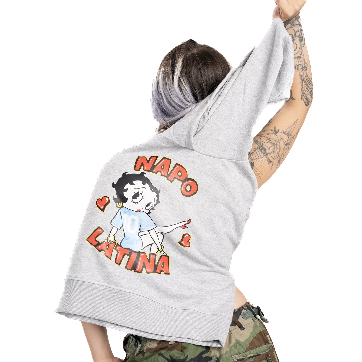 Felpa Napolatina Betty con cappuccio