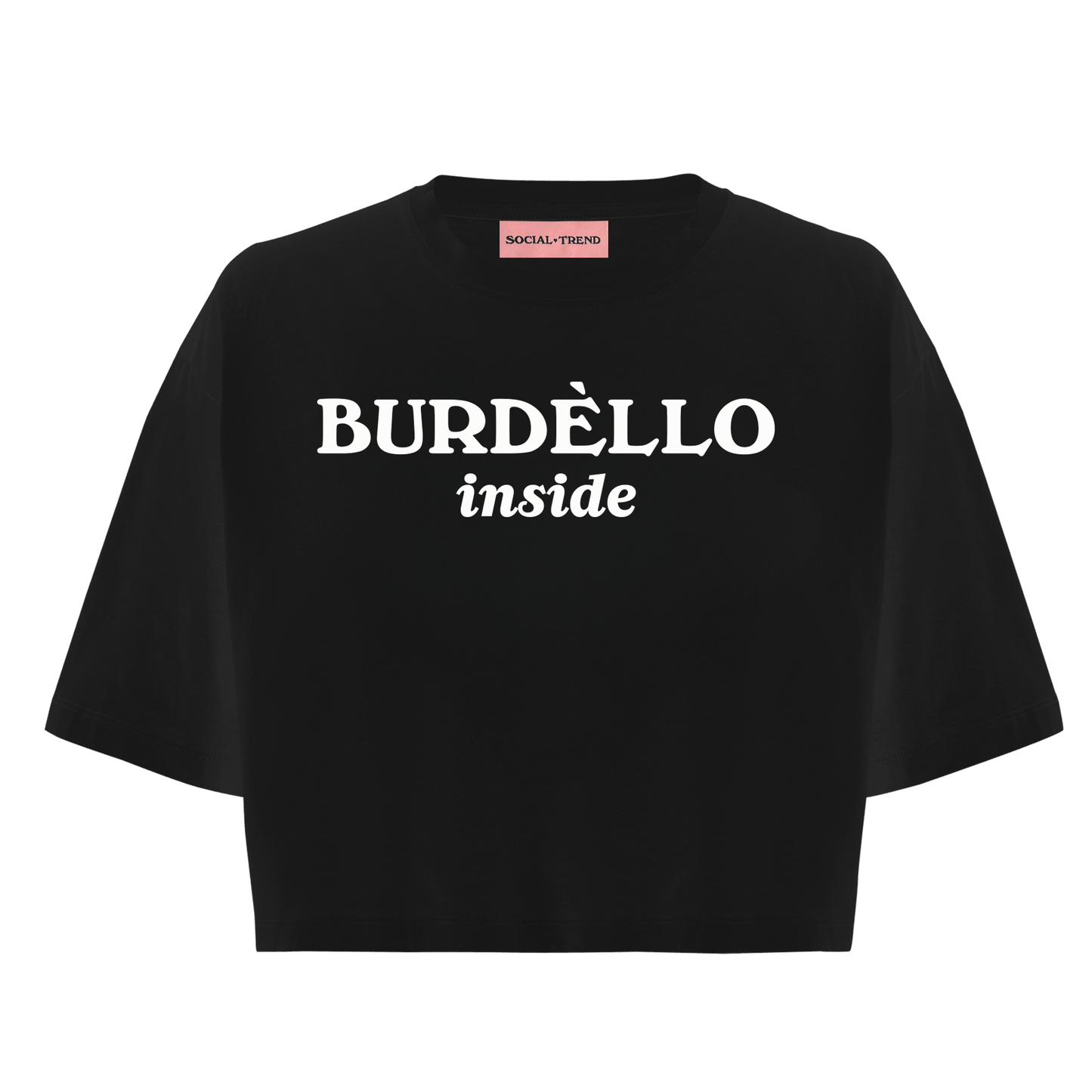 T-Shirt Crop BURDELLO inside Nera