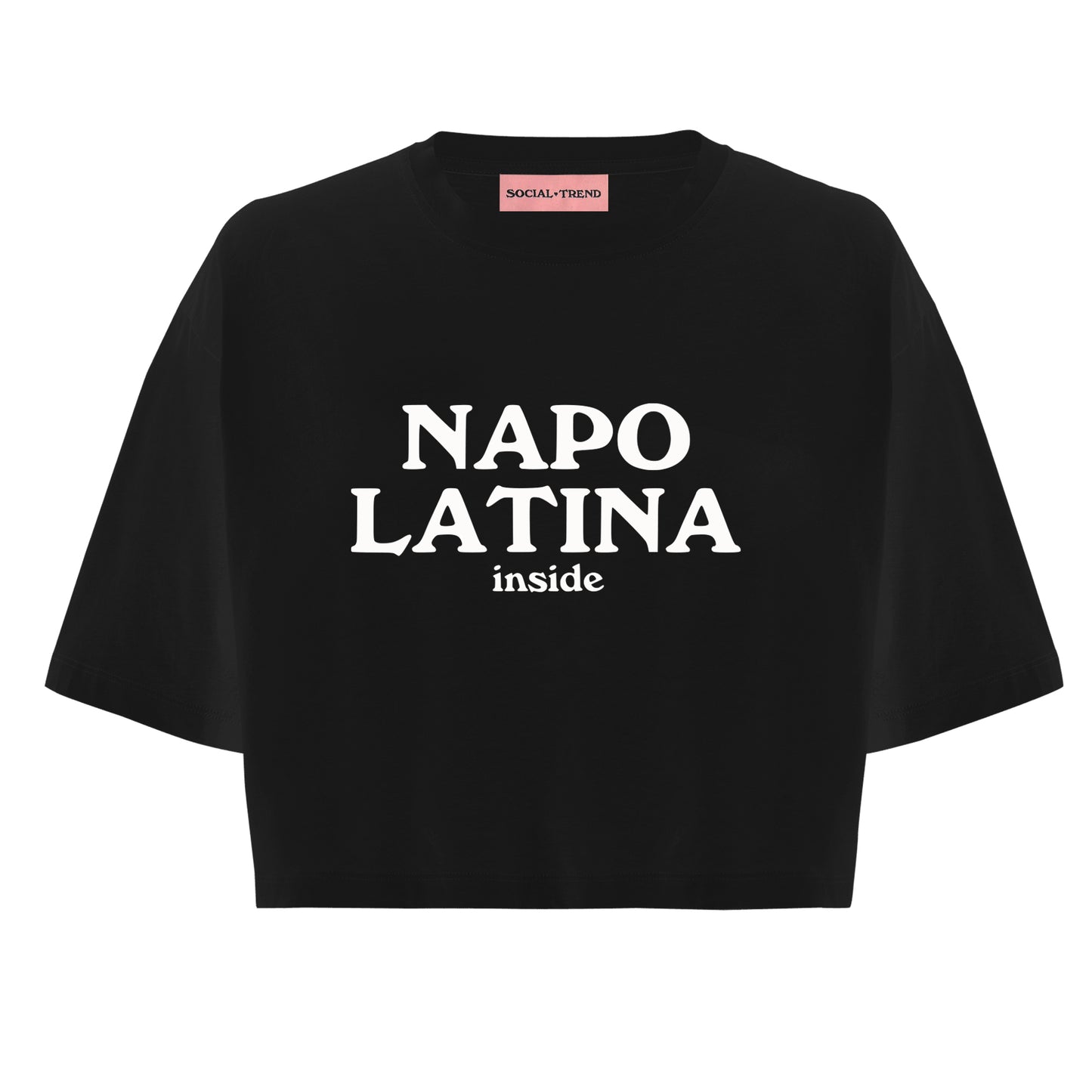 T-Shirt Crop Napolatina Nera