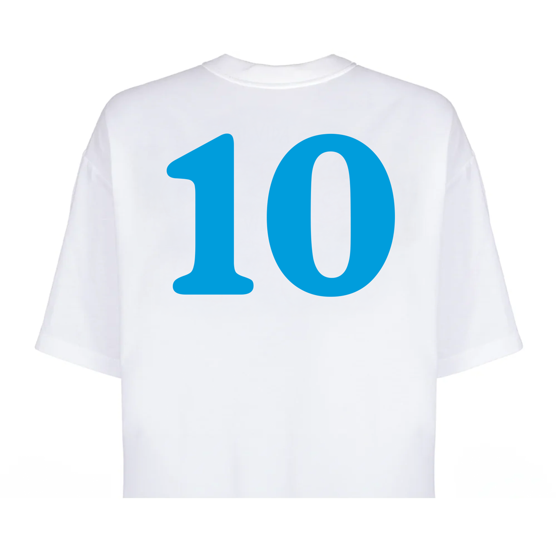 T-Shirt CROP BAMBOLA SCUDETTO 10