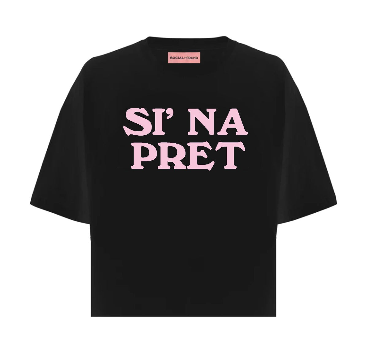 T-Shirt Regular SI NA PRET Nera
