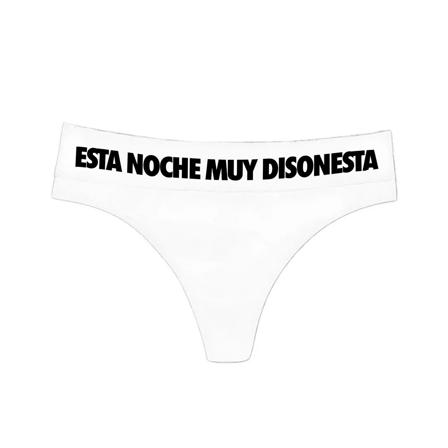 Esta Noche Muy Disonesta Underwear SLIP White
