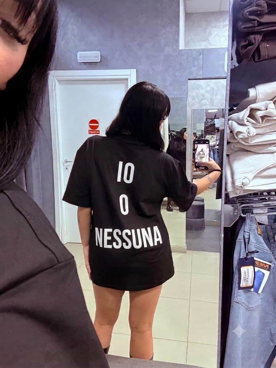 T-Shirt personalizzata IO O NESSUNA per Giusy Rabiosa 🌹