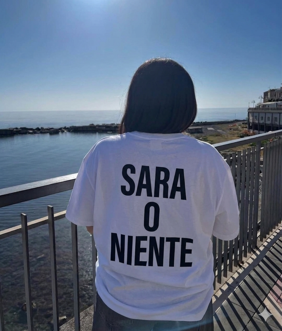 T-Shirt Love personalizz.sara o niente