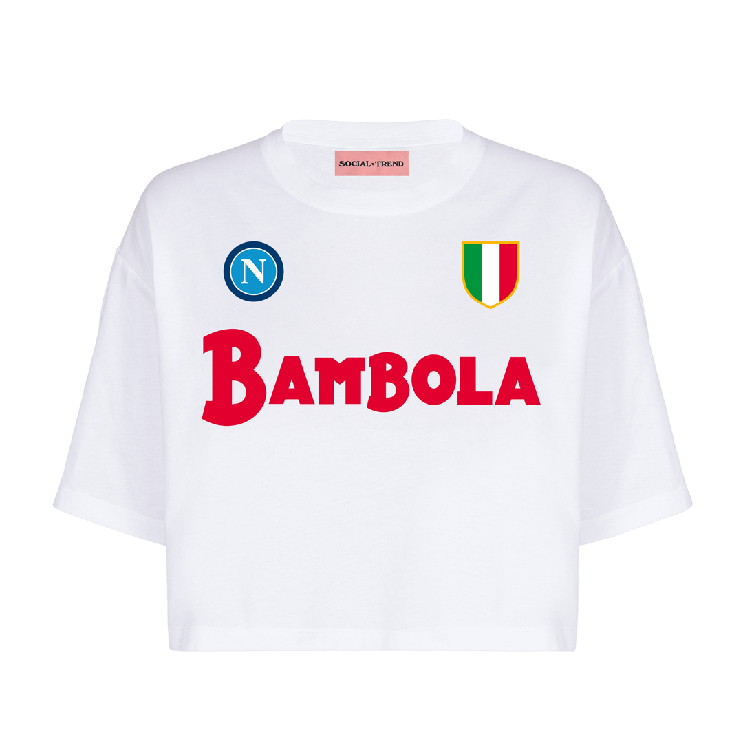 T-Shirt CROP BAMBOLA SCUDETTO 10