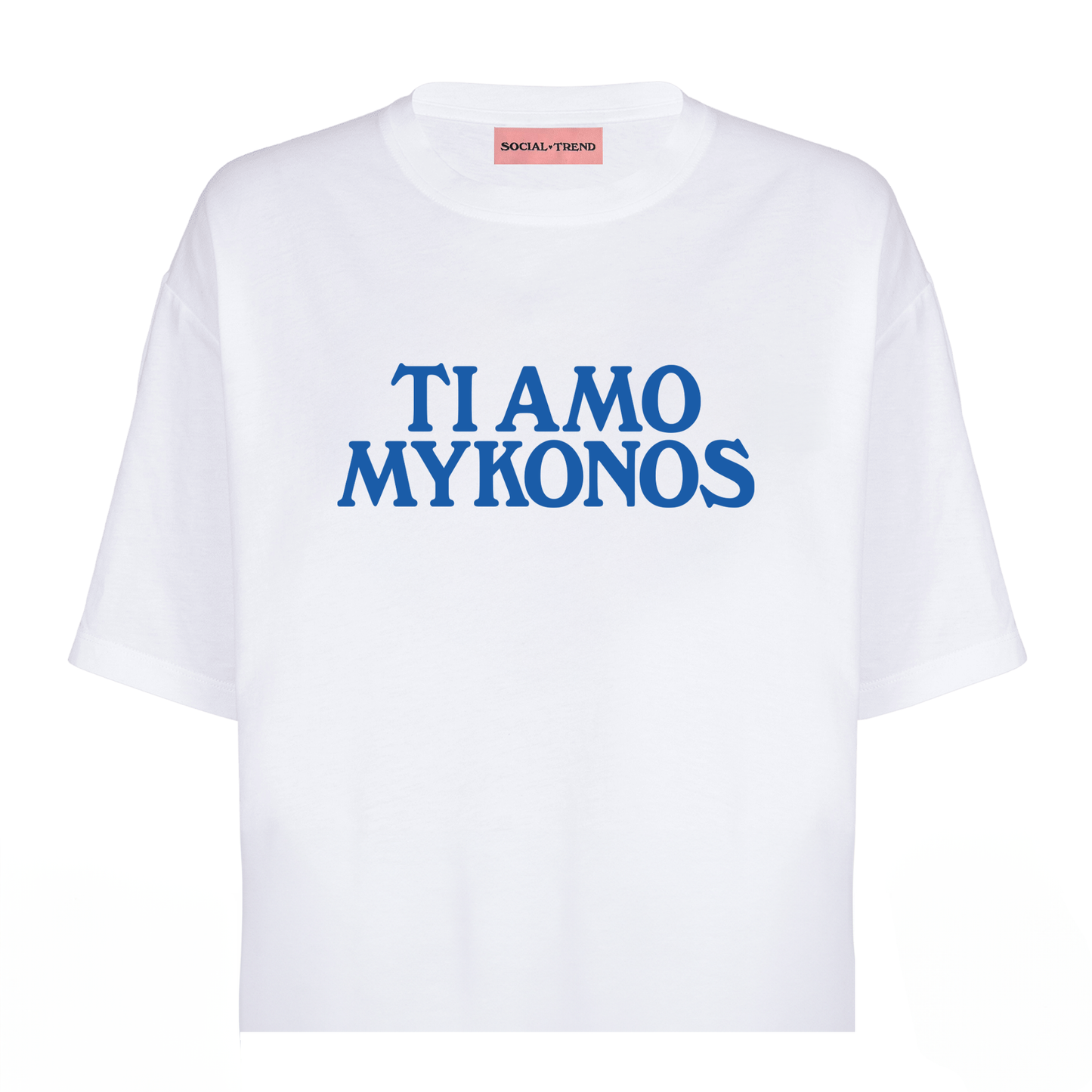 T-Shirt Regular TI AMO MYKONOS Bianca