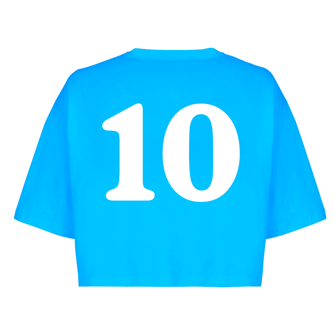 T-Shirt CROP NAPOLATINA SCUDETTO 10