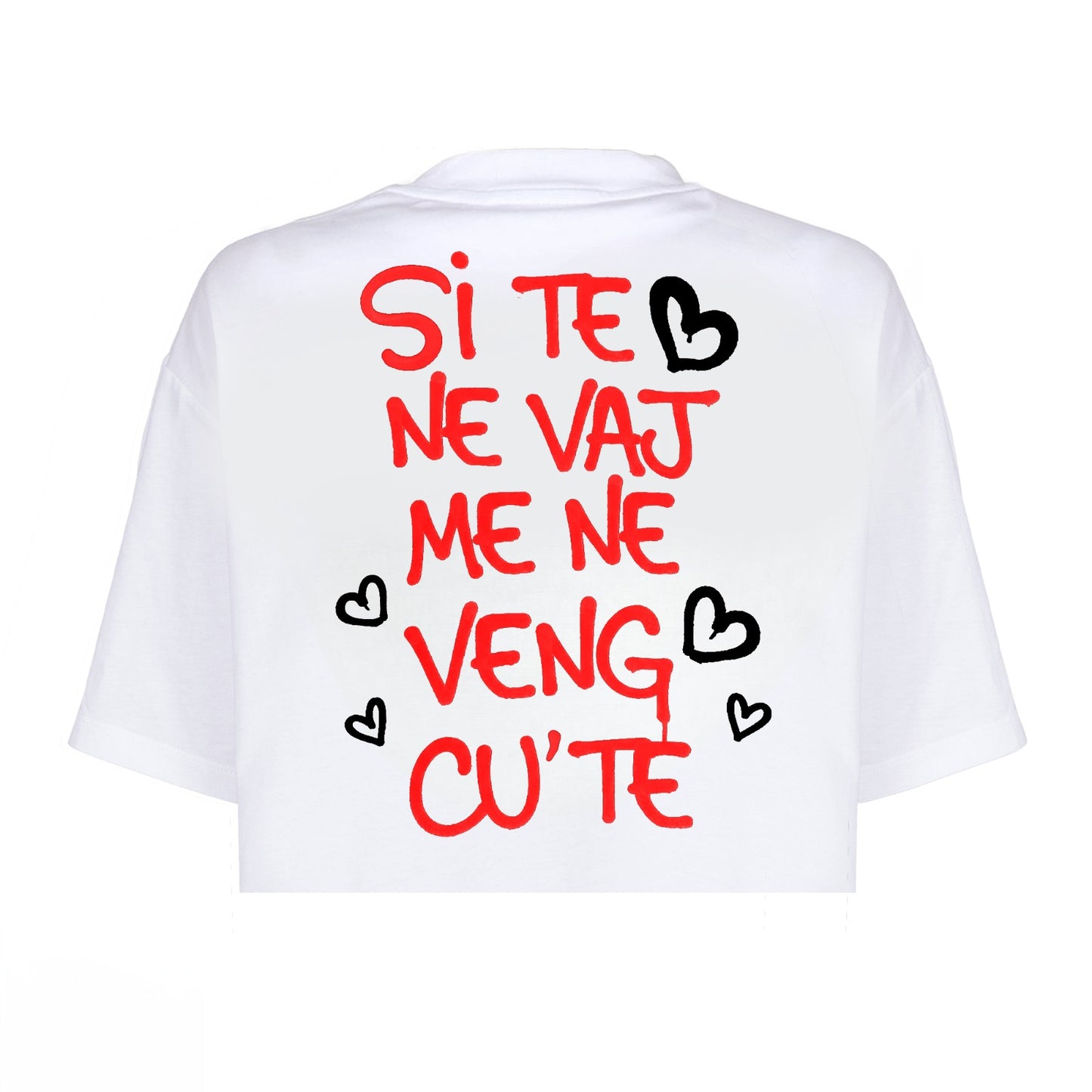 T-Shirt Love Crop Bianca