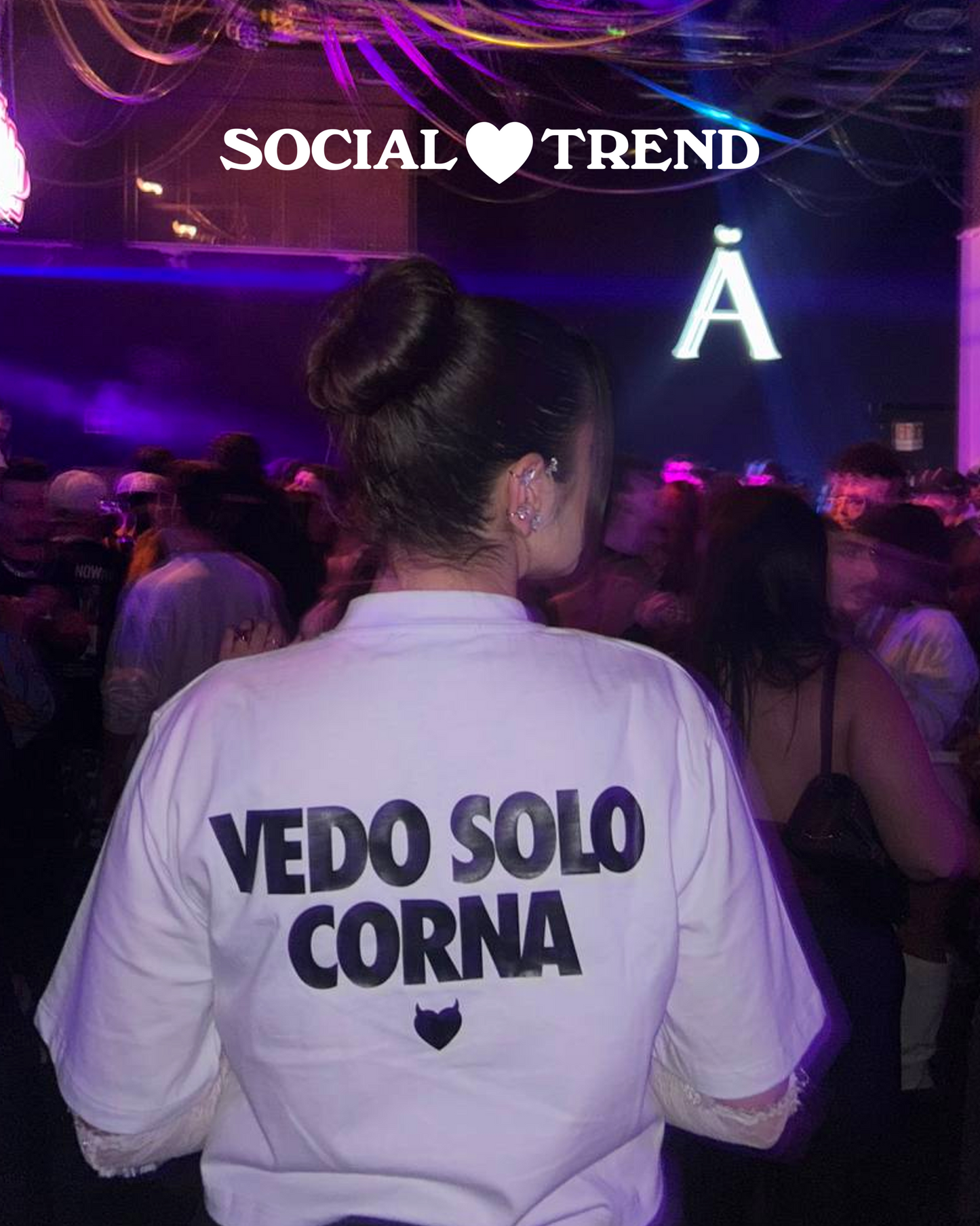 T-Shirt  Crop VEDO SOLO CORNA
