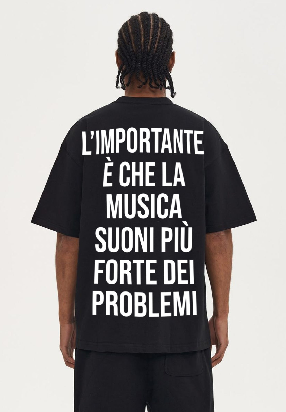 T-Shirt UOMO musica più forte dei problemi