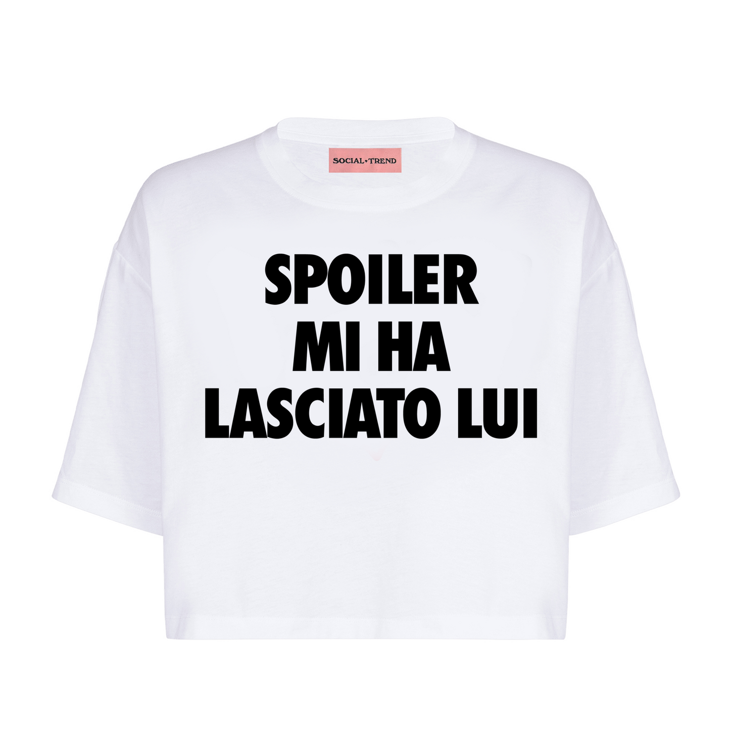 T-Shirt CROP SPOILER MI HA LASCIATO LUI