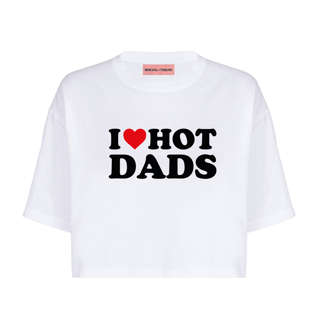 T-Shirt crop I <3 Hot Dads