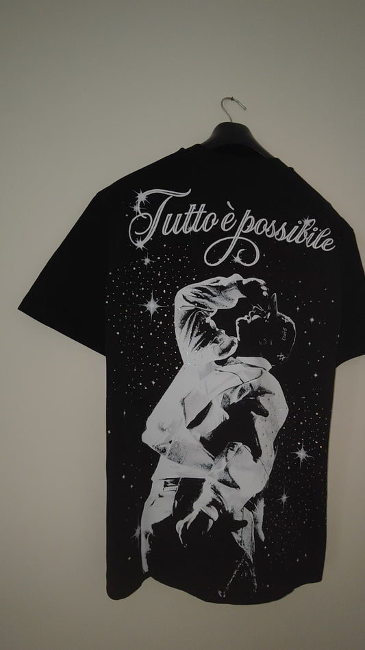 T-Shirt Tutto è possibile Luxury strass