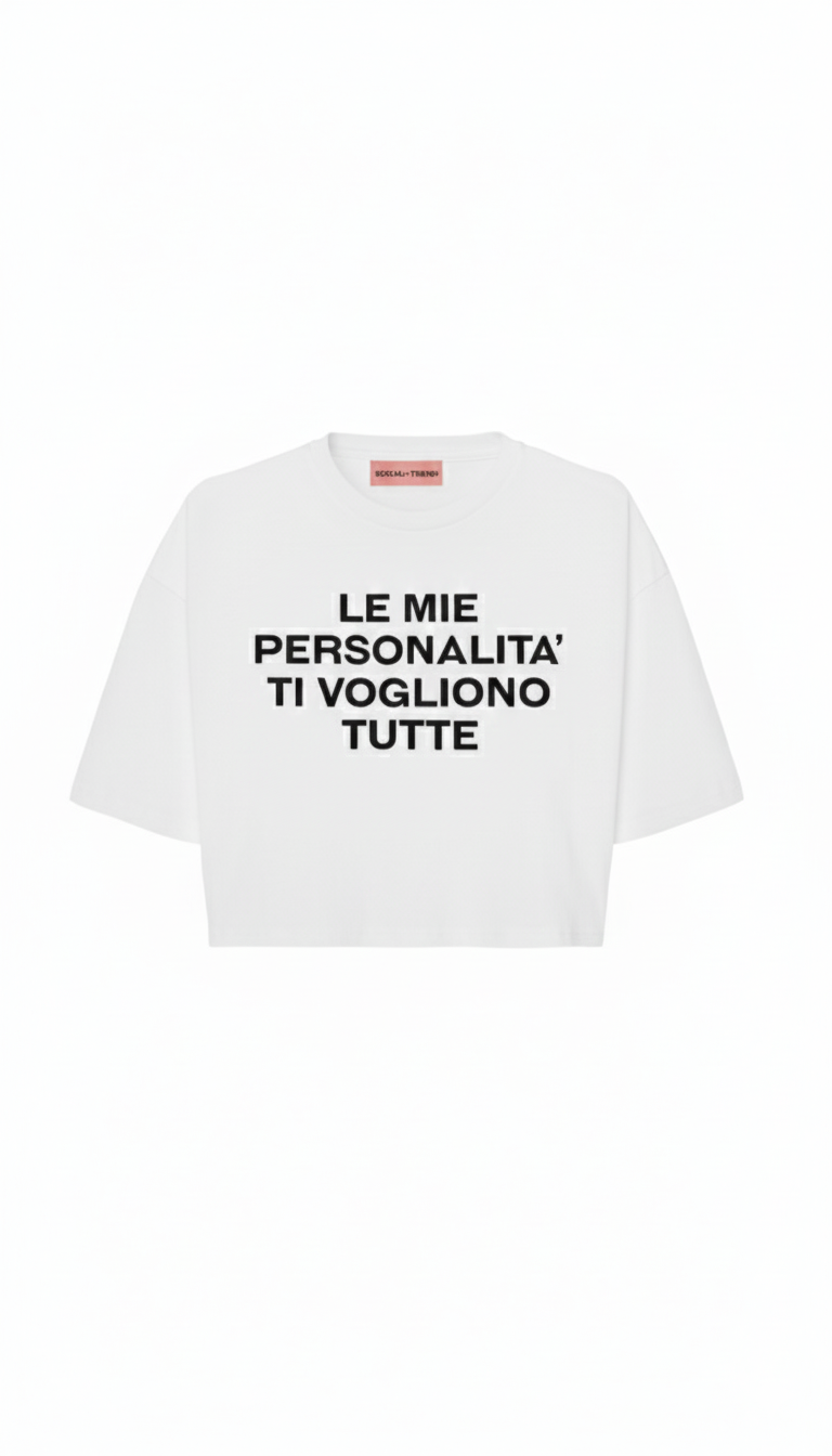 T-Shirt bianca Le mie personalità
