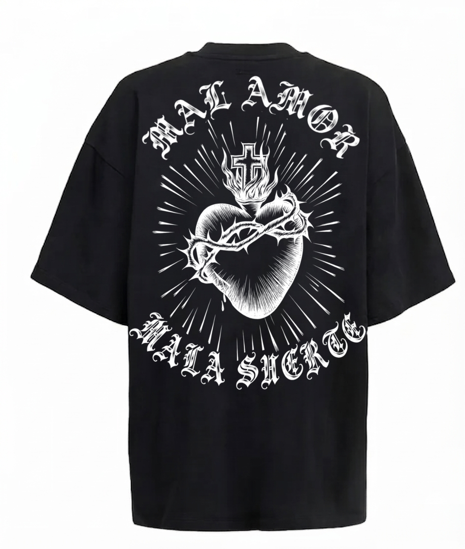 T-Shirt Mal Amor Mala Suerte Heart