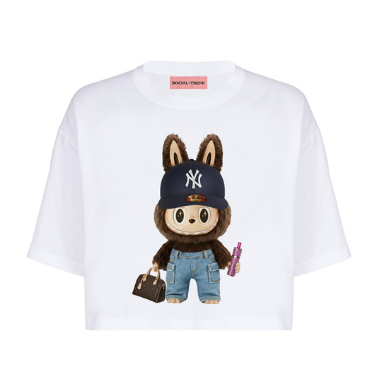 T-Shirt CROP LABUB* LV BAG