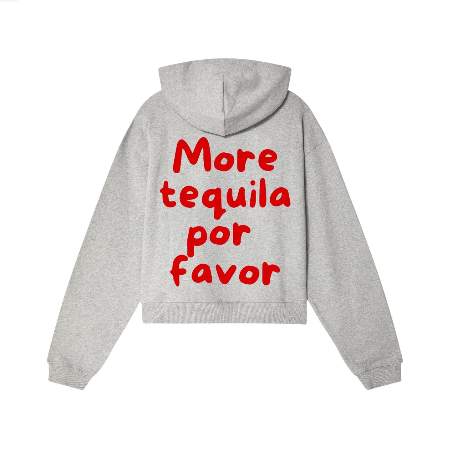 Felpa crop nera con cappuccio Ti Amo solo di Venerdi