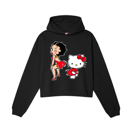 Felpa nera con cappuccio No Soy tu Mami