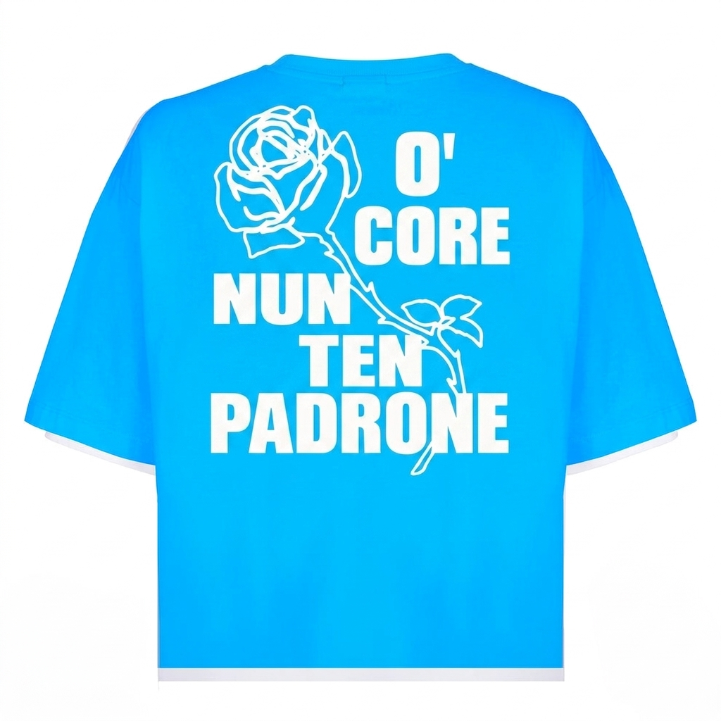 T-Shirt azzurra Regular o core Nun ten padrone