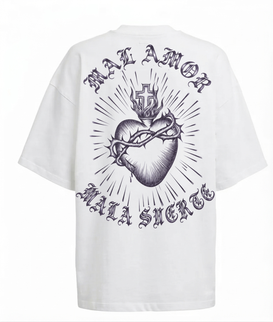 T-Shirt Mal Amor Mala Suerte Heart