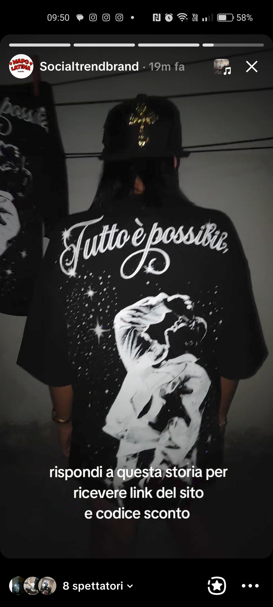 T-Shirt Tutto è possibile Luxury strass