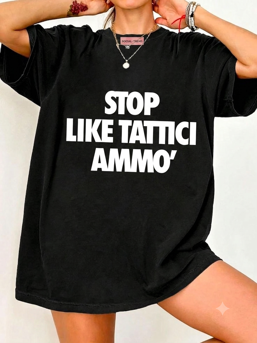T-Shirt stop like tattici oversize