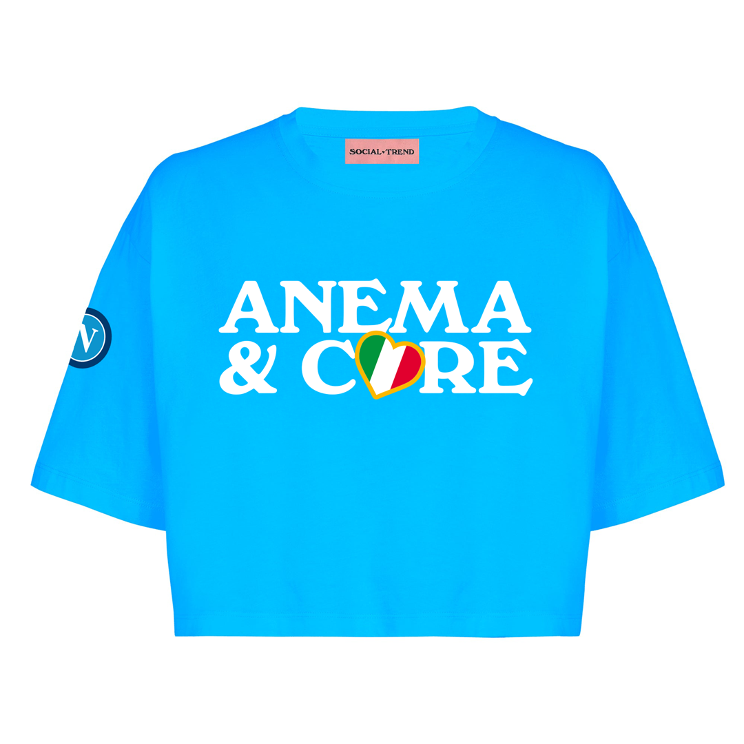 T-Shirt CROP ANEMA E CORE SCUDETT
