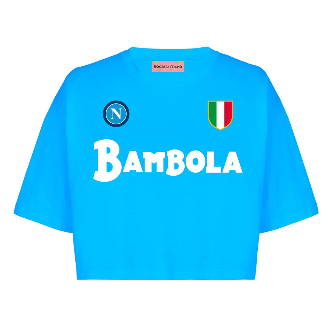 T-Shirt CROP BAMBOLA SCUDETTO 10